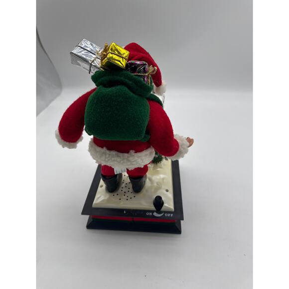 1995 Vintage Holiday Creations Musical Light Up Santa Mailbox Display Noel - Picture 3 of 3